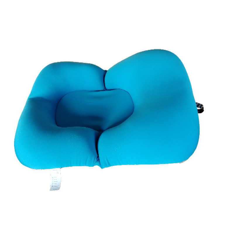 Foldable Non-Slip Soft Baby Boy Bath Pillow Padding Soft Infant Lounger for Tub Sink Blue 0-9M